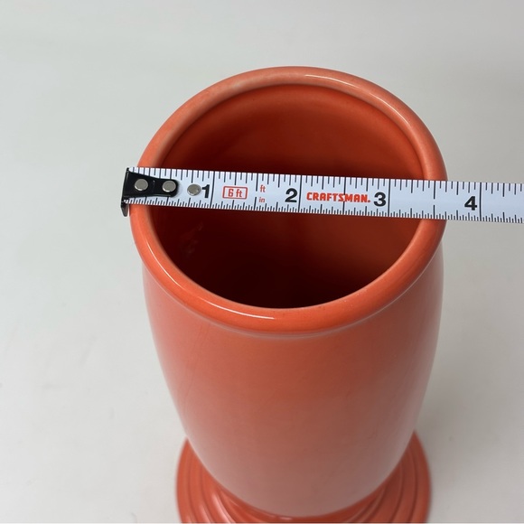Fiestaware Homer Laughlin Persimmon Orange Flower Bud Vase Retired - Picture 5 of 5